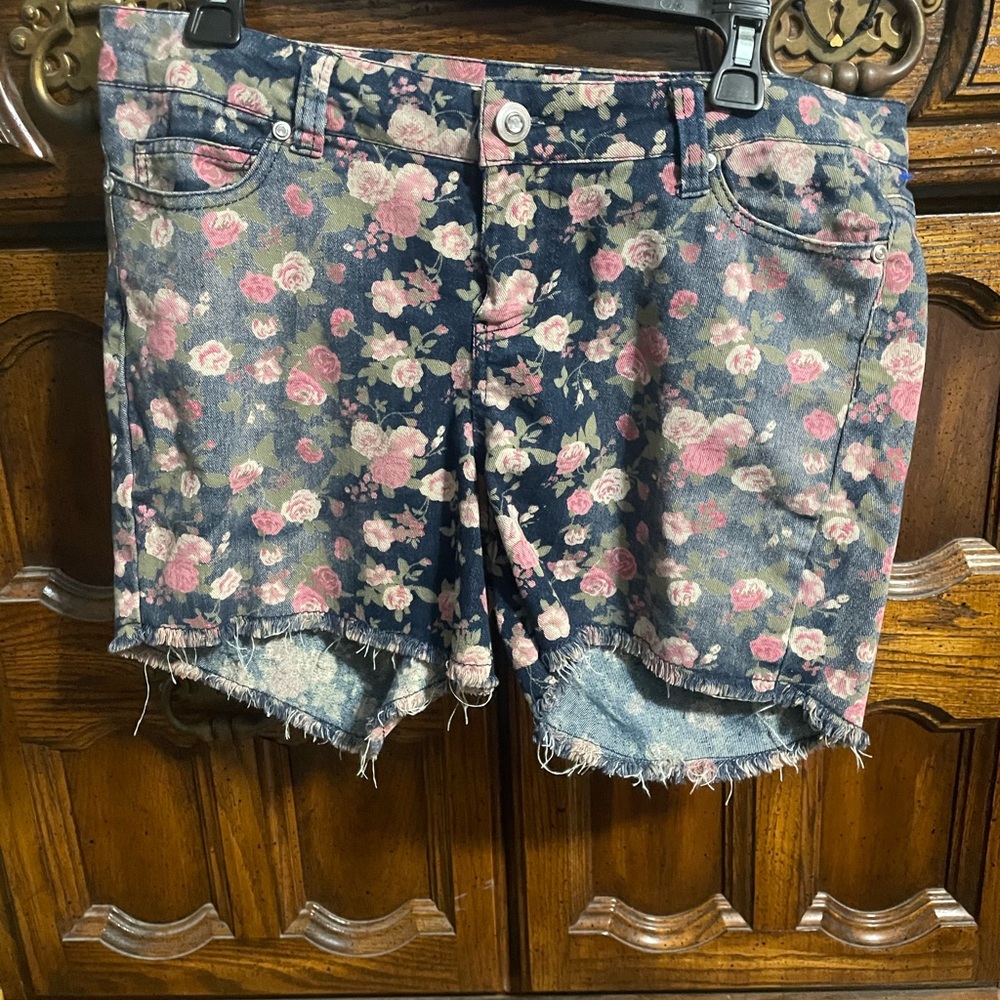 Floral Denim Women Shorts